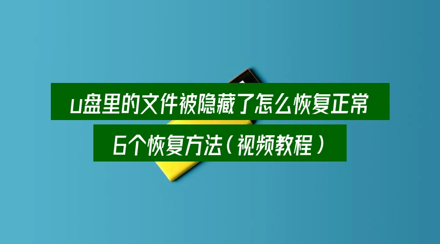 u盘里的文件被隐藏了怎么恢复正常,6个恢复方法(视频教程)