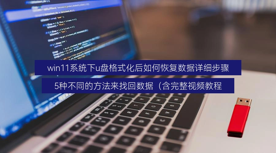win11系统下u盘格式化后如何恢复数据详细步骤,5种不同的方法来找回数据(含完整视频教程