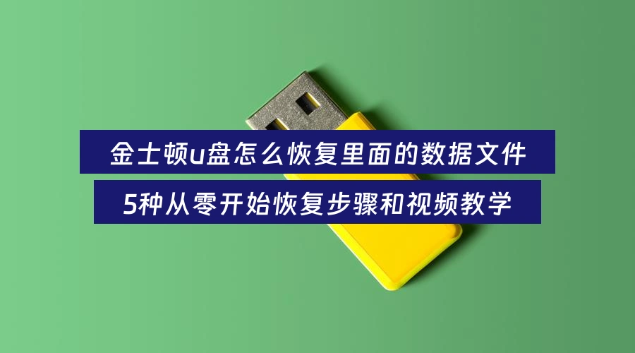金士顿u盘怎么恢复里面的数据文件,5种从零开始恢复步骤和视频教学