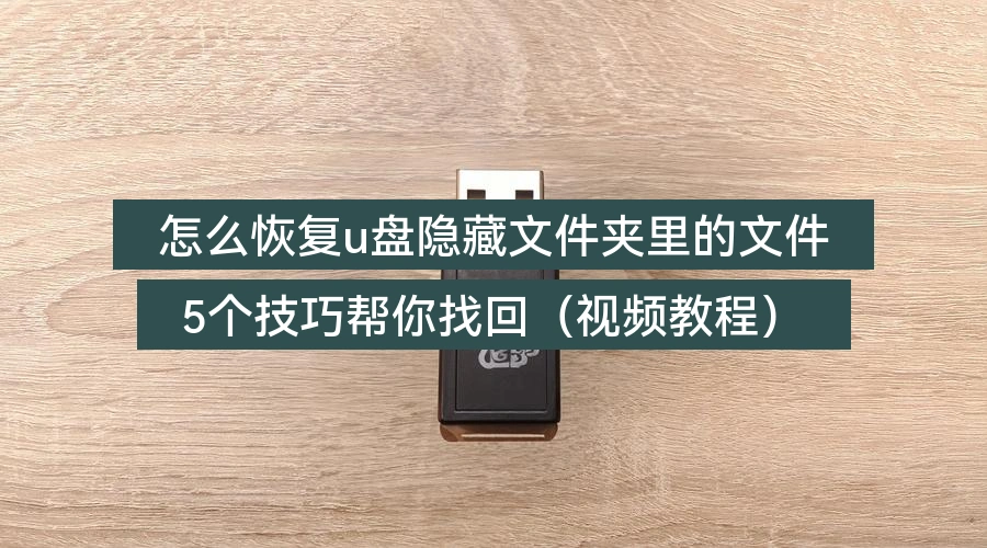 怎么恢复u盘隐藏文件夹里的文件,5个技巧帮你找回(视频教程)