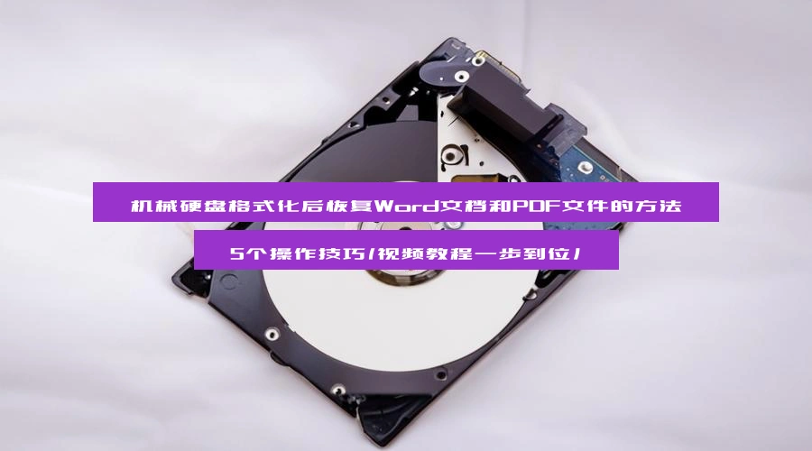 机械硬盘格式化后恢复Word文档和PDF文件的方法,5个操作技巧(视频教程一步到位)