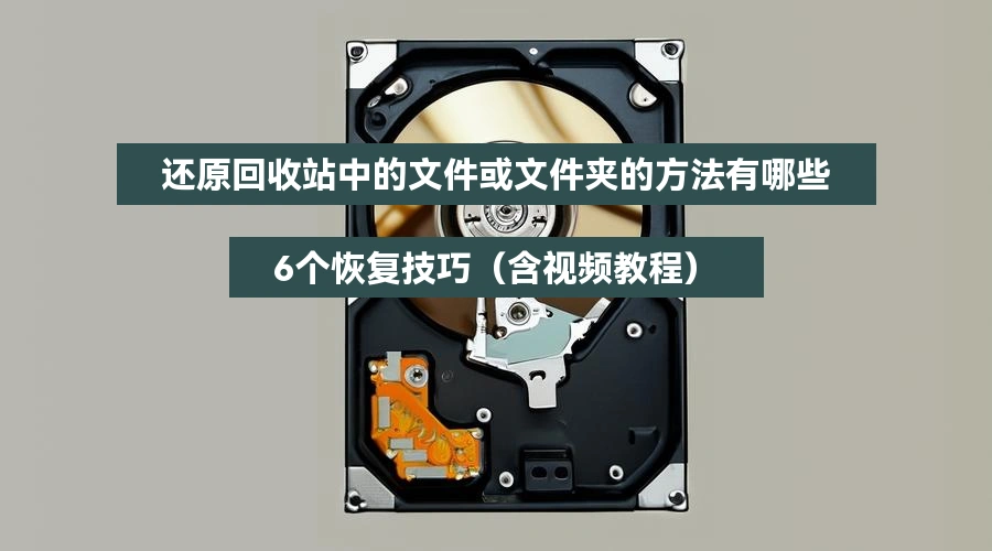还原回收站中的文件或文件夹的方法有哪些，6个恢复技巧（含视频教程）