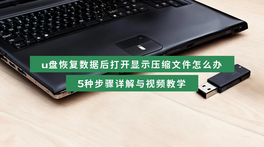 u盘恢复数据后打开显示压缩文件怎么办，5种步骤详解与视频教学