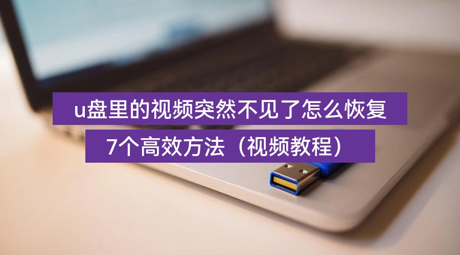 u盘里的视频突然不见了怎么恢复，7个高效方法（视频教程）